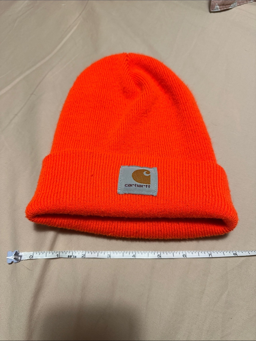Carhartt unisex Neon Orange Cuffed Beanie / Toque